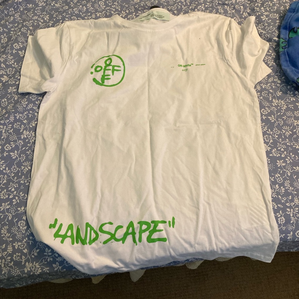 Off White Landscape T Shirt